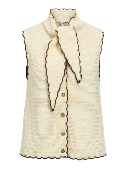 OBJJAINA S/L KNIT SCARF CARDIGAN