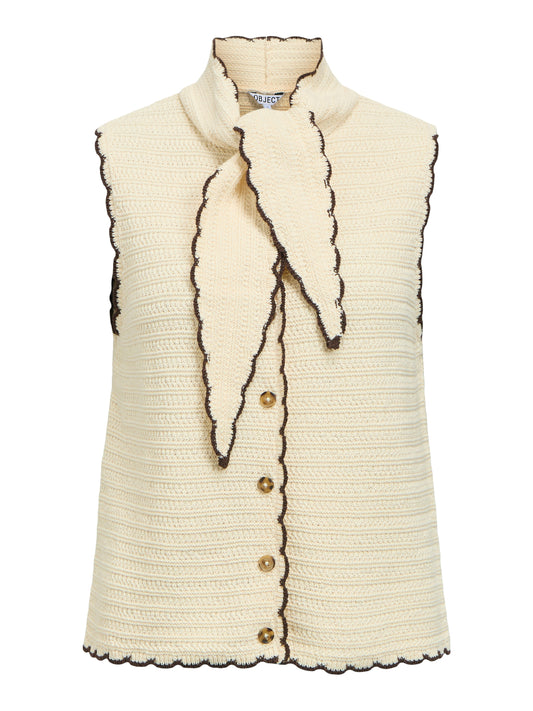 OBJJAINA S/L KNIT SCARF CARDIGAN