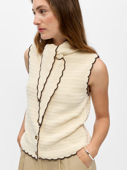 OBJJAINA S/L KNIT SCARF CARDIGAN