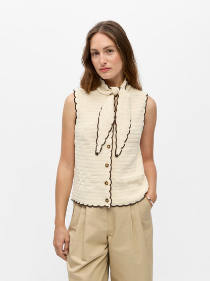 OBJJAINA S/L KNIT SCARF CARDIGAN