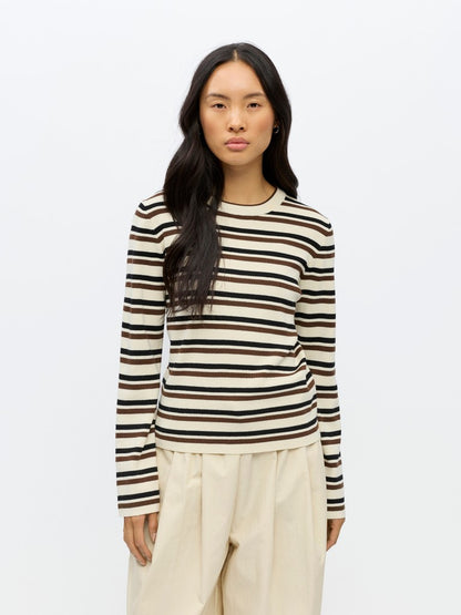 OBJESTER L/S RE KNIT PULLOVER