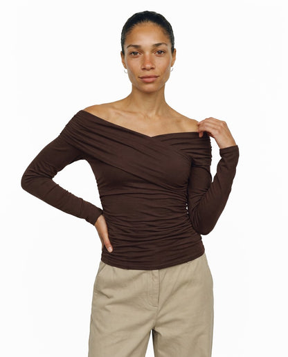 OBJLEVIH L/S CROSS OVER TOP