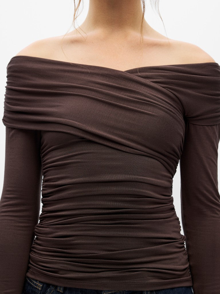 OBJLEVIH L/S CROSS OVER TOP