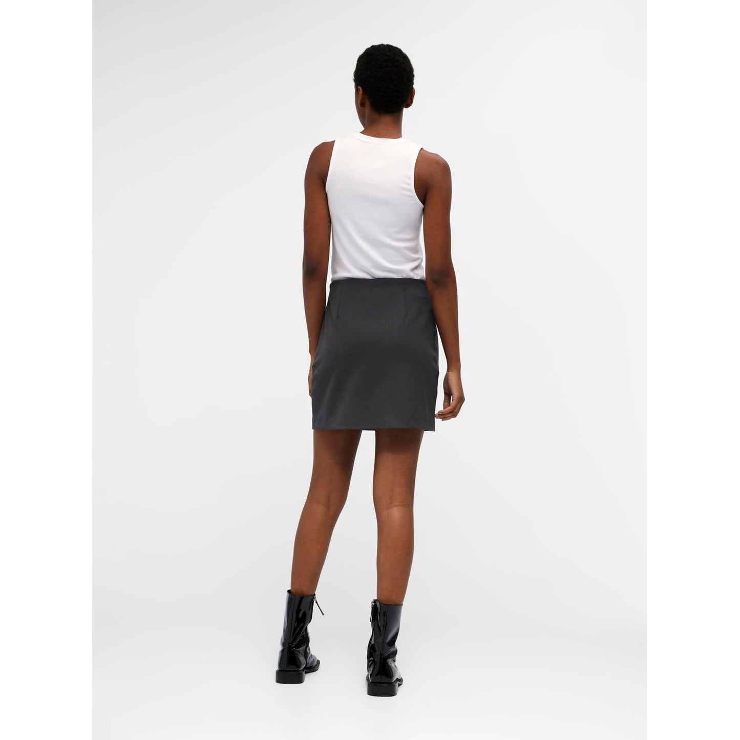 OBJLISA MW MINI SKIRT NOOS GREY