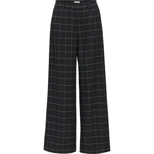OBJLISA WIDE PANT dkg/white