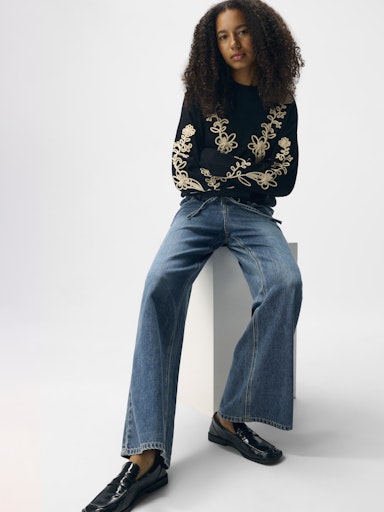 OBJROSIE MW WIDE JEANS