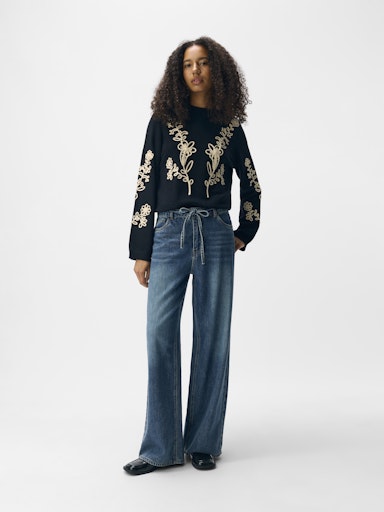 OBJROSIE MW WIDE JEANS