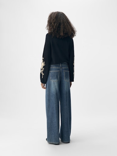 OBJROSIE MW WIDE JEANS