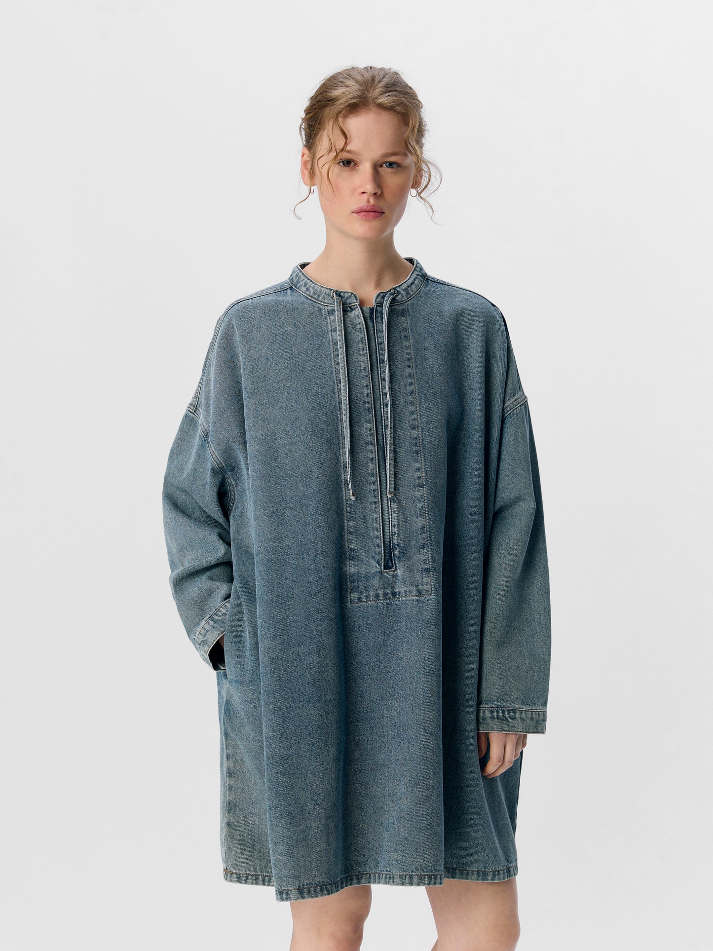 OBJMIRELA L/S OZ DENIM DRESS