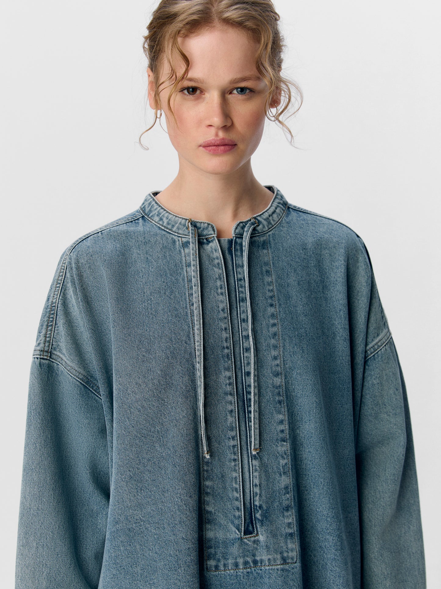OBJMIRELA L/S OZ DENIM DRESS