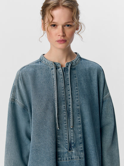 OBJMIRELA L/S OZ DENIM DRESS