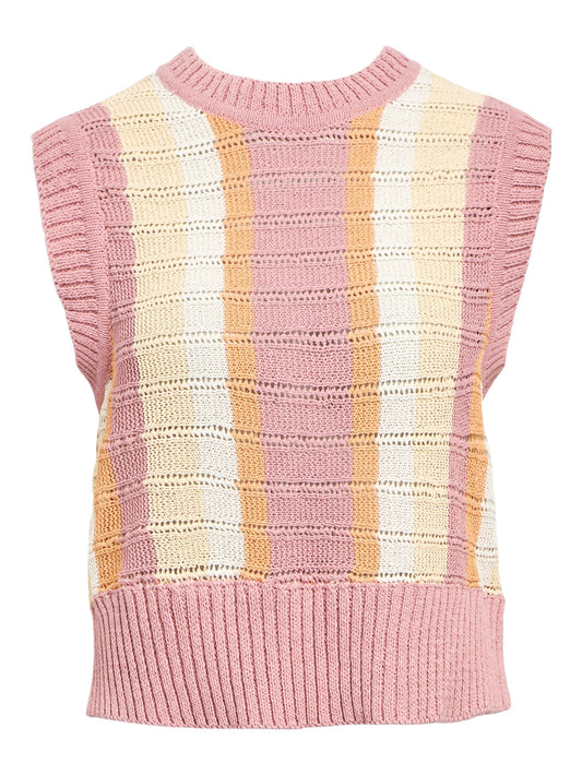 OBJLUNNA S/L RE KNIT TOP