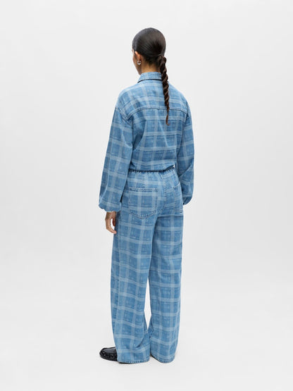 OBJCHECKY MW DENIM PANT