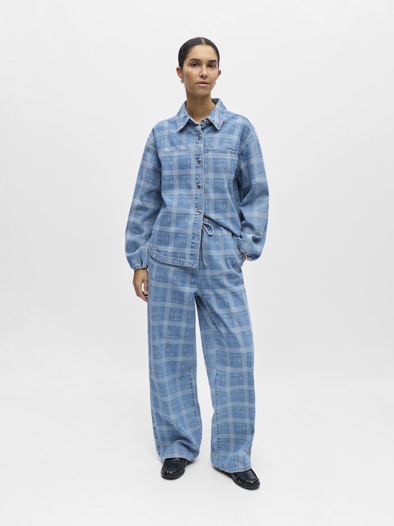 OBJCHECKY MW DENIM PANT