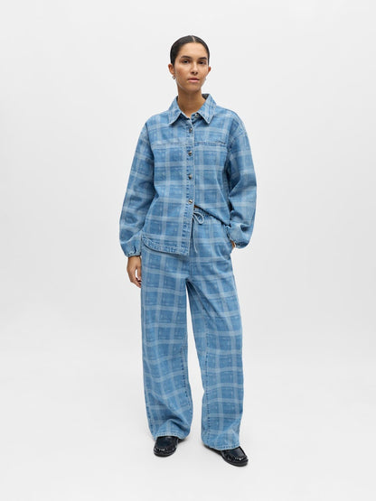 OBJCHECKY MW DENIM PANT