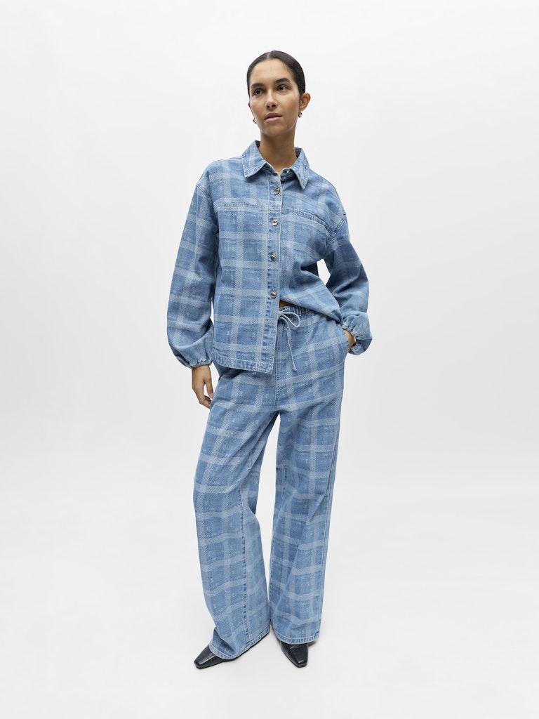 OBJCHECKY MW DENIM PANT