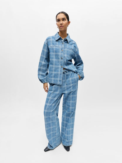 OBJCHECKY MW DENIM PANT