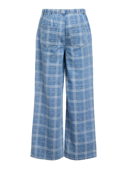 OBJCHECKY MW DENIM PANT