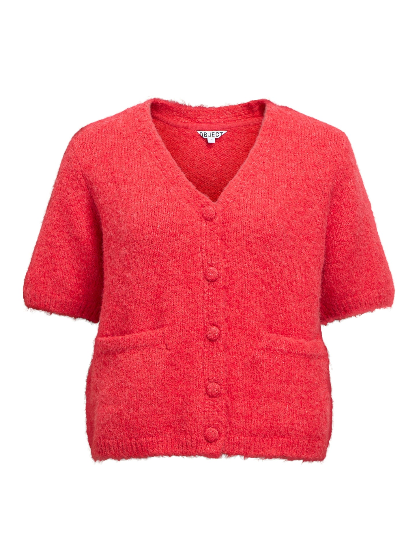 OBJSAGGIA RE SS V-NECK KNIT CARDIGAN