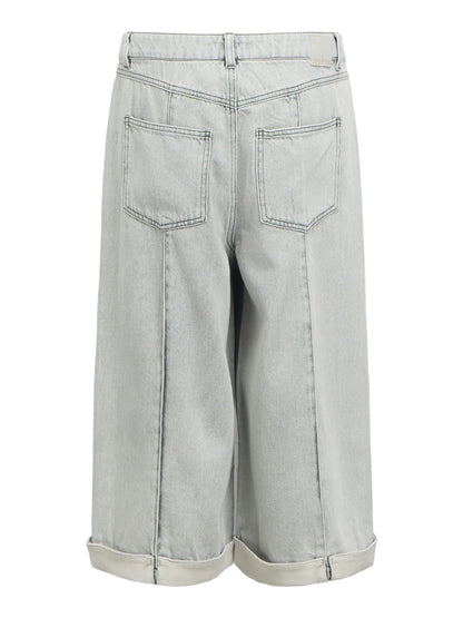 OBJGAIL MW LO BERMUDA DENIM SHORTS