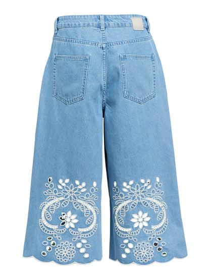 OBJIDDA BERMUDA DENIM SHORTS