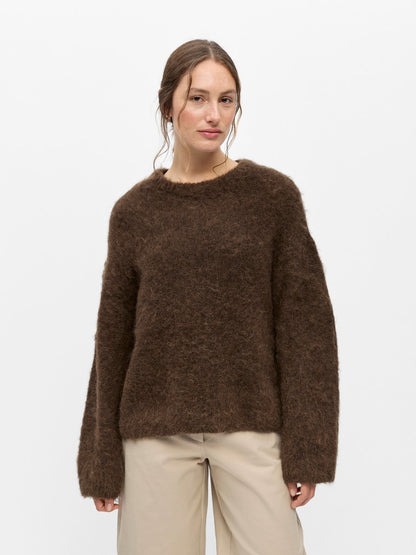 OBJHARRY L/S LO KNIT PULLOVER