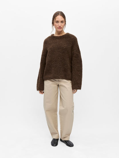 OBJHARRY L/S LO KNIT PULLOVER