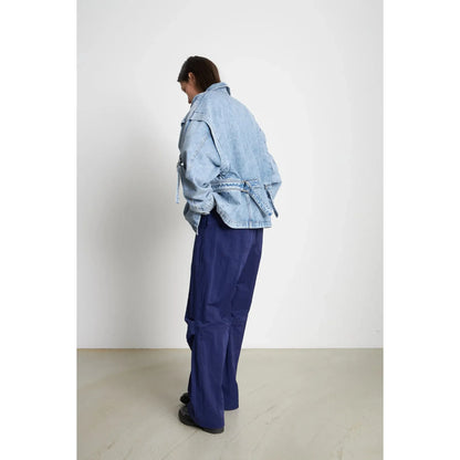 OVERSIZED DENIM JACKET - WASHED DENIM