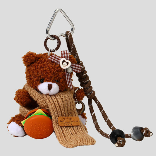 STICKY BESTIE, TEDDY BAG CHARM - Brown
