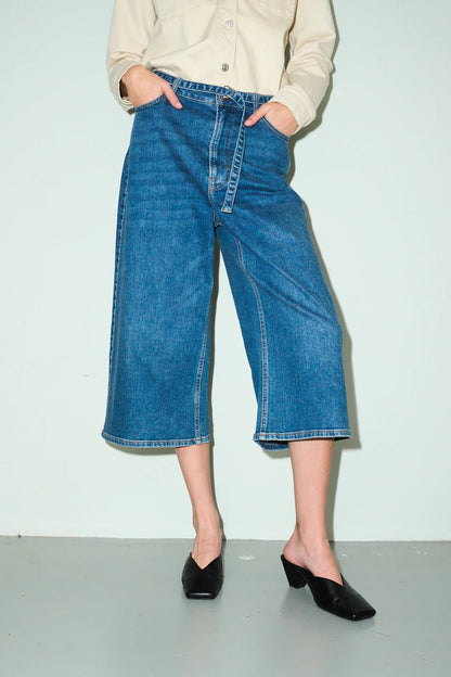TRW-Angelika Culotte Jeans Wash Bright Riverside