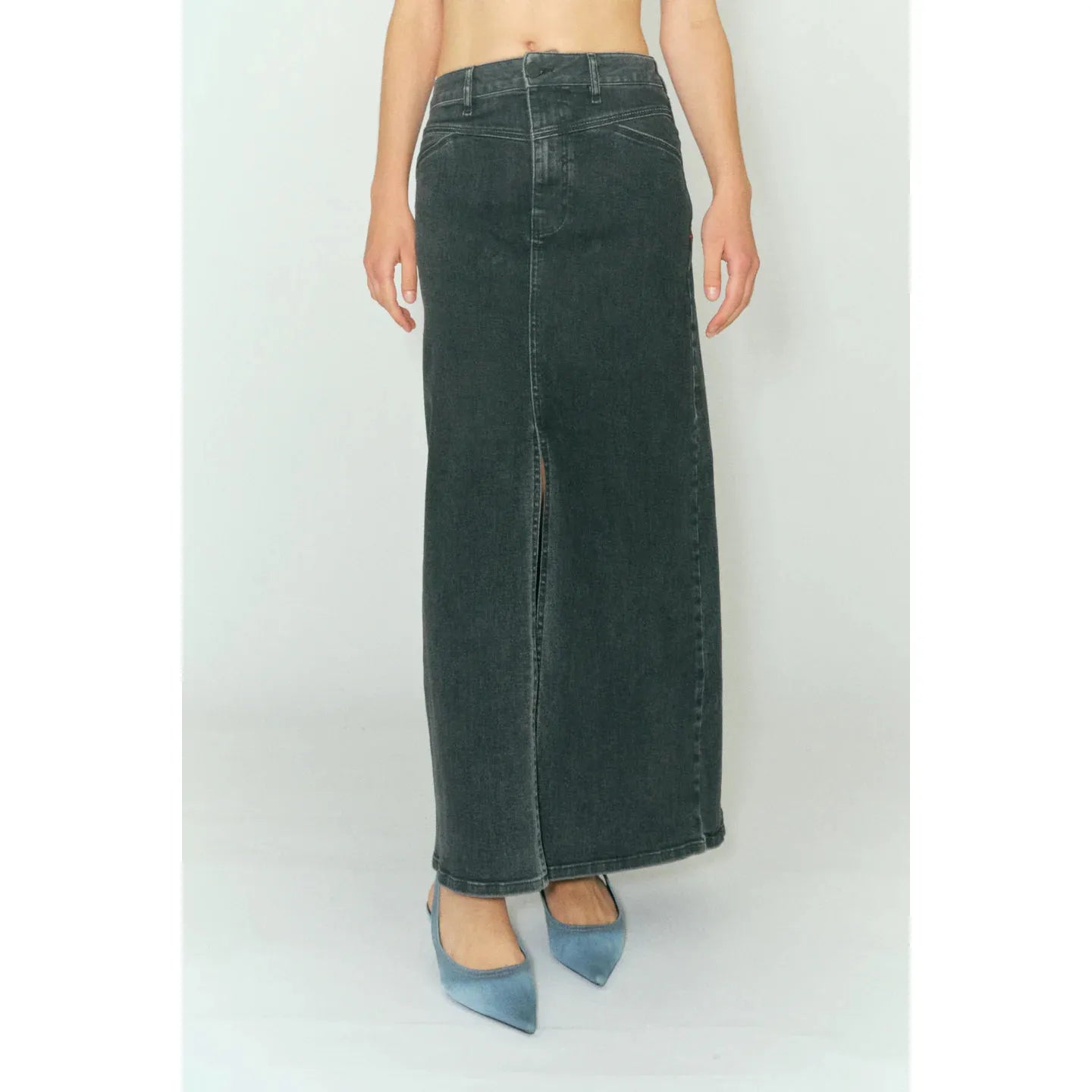 TMRW Brown Maxi Skirt - Original Black