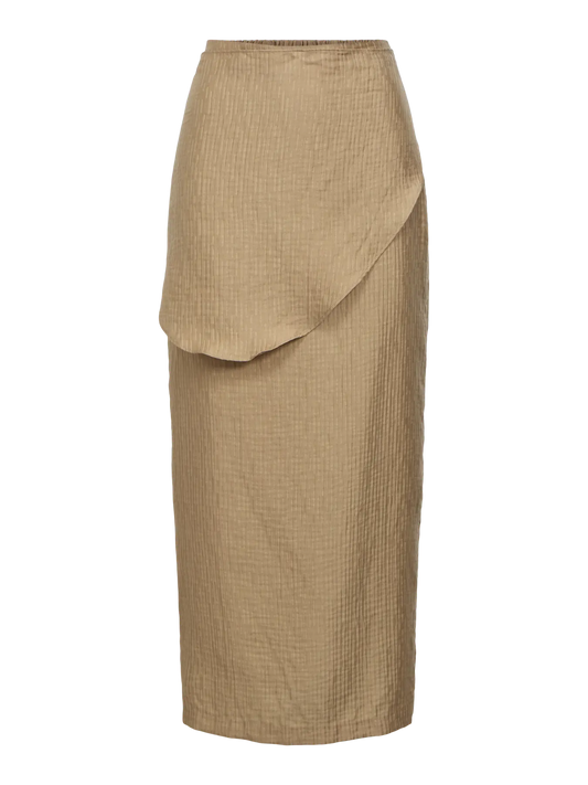 OBJSUNAY LAYERED LONG SKIRT