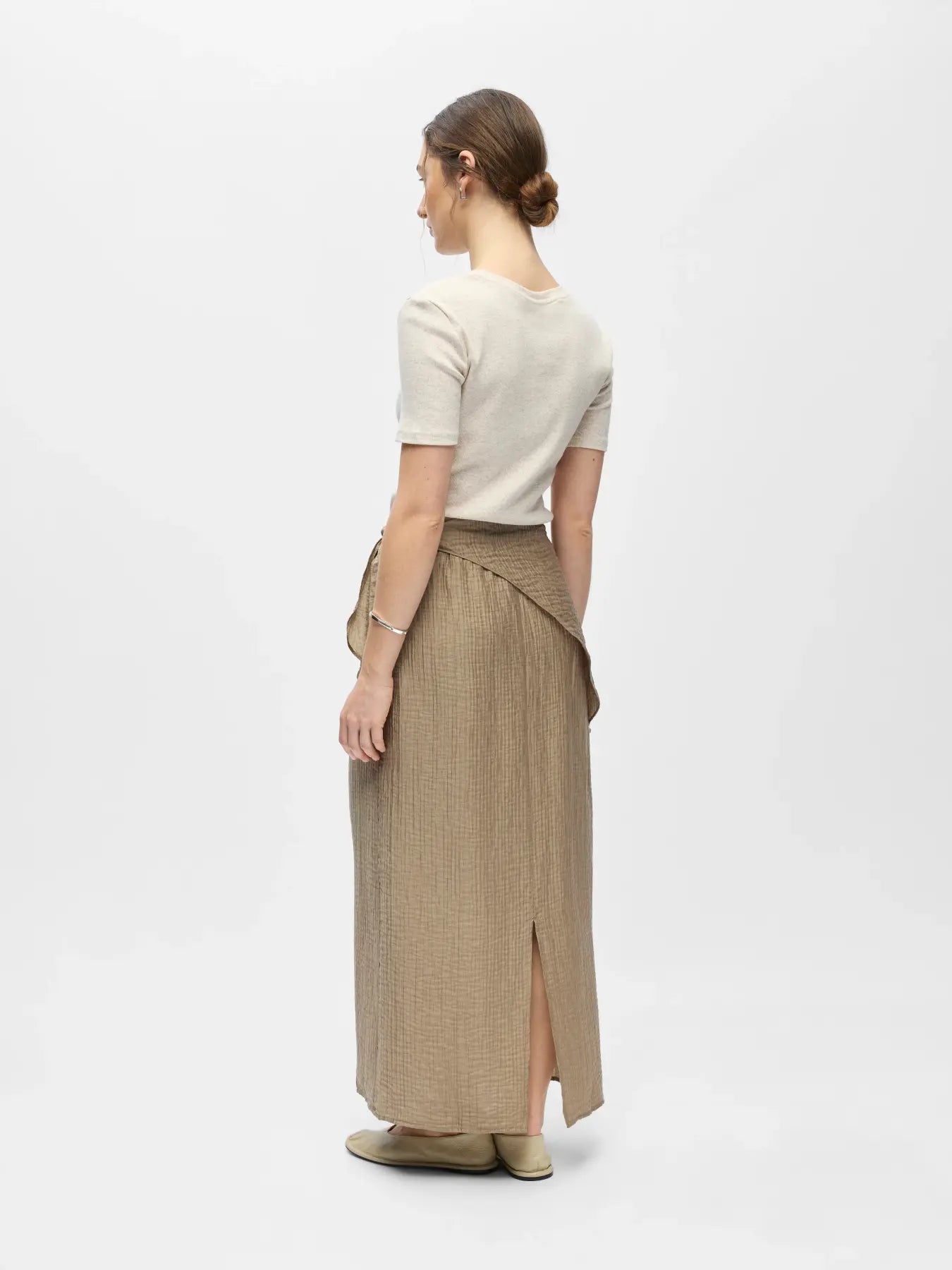 OBJSUNAY LAYERED LONG SKIRT