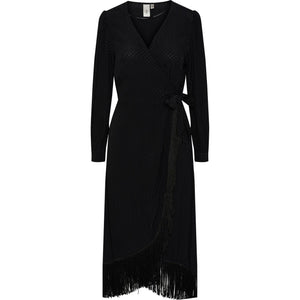 
                  
                    Ladda bild in galleri, YASFRILLA LS WRAP MIDI DRESS
                  
                