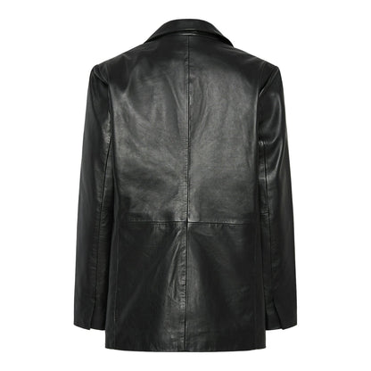 YASRIKEA LS LEATHER BLAZER