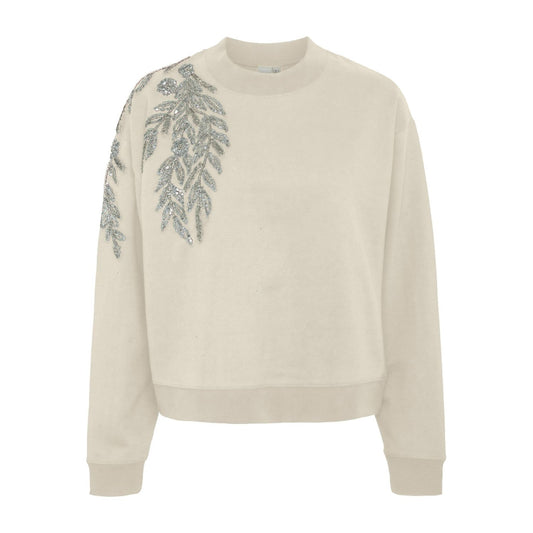 YASEVELINE LS EMBELLISHED SWEAT