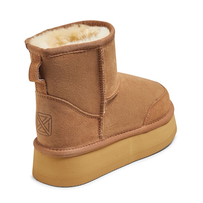 New Zealand Boots Plateau Ultra Cognac