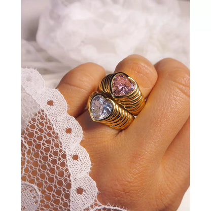 LUV AJ Bff Ring set gold