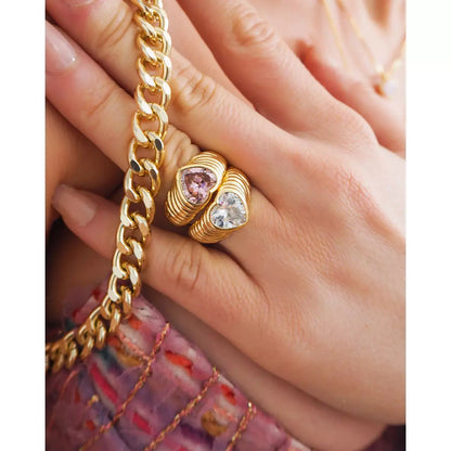 LUV AJ Bff Ring set gold