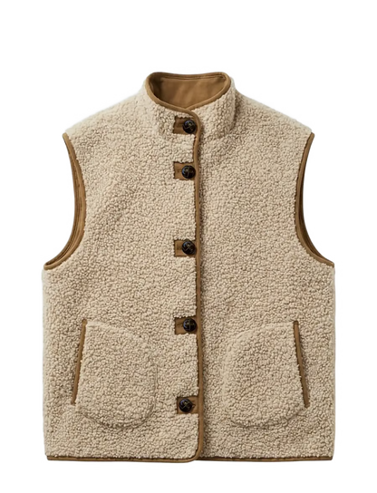 Oversize teddyväst