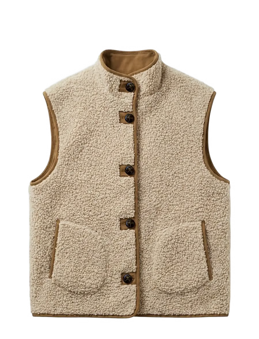 Oversize teddyväst