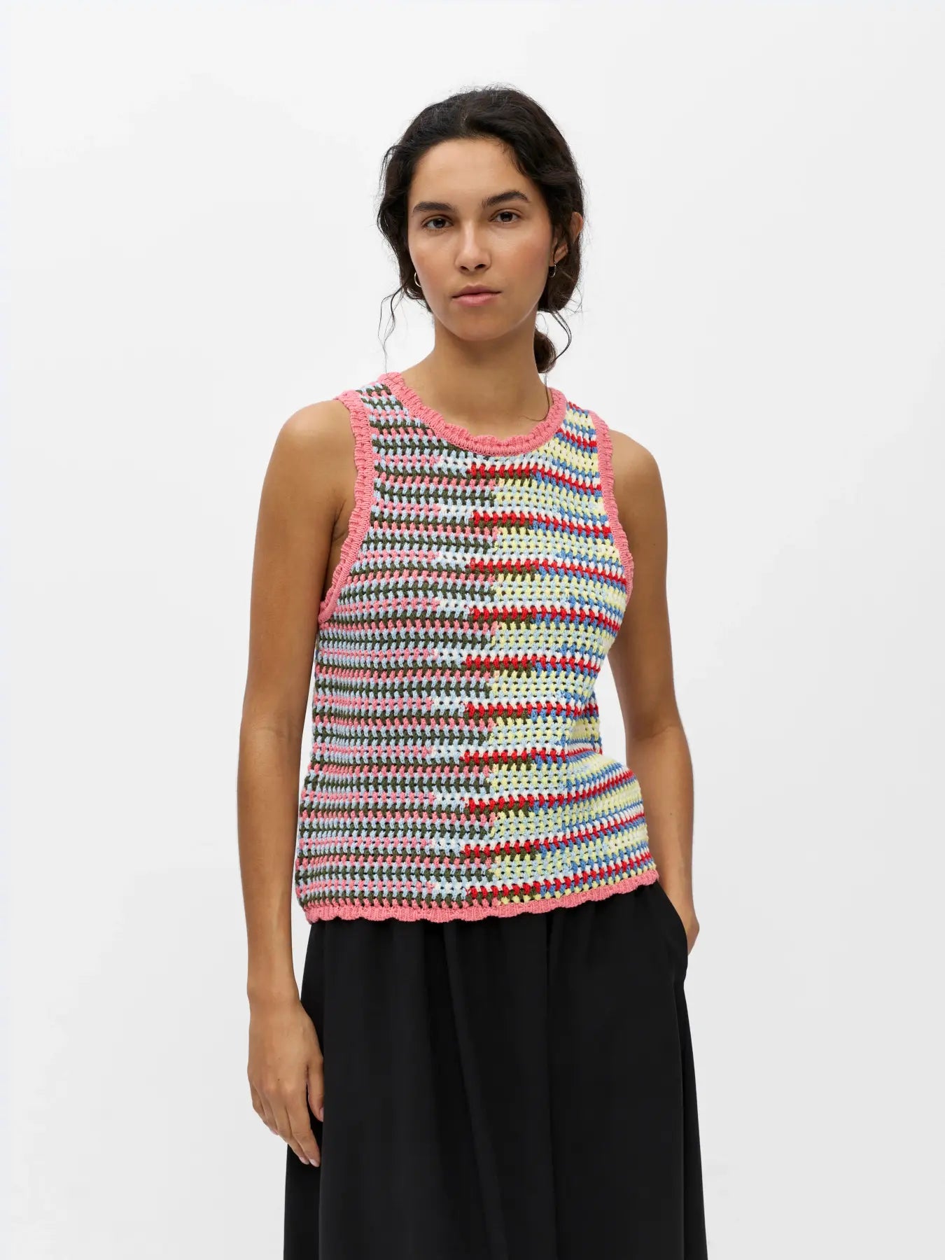 OBJMISS S/L RE KNIT TOP