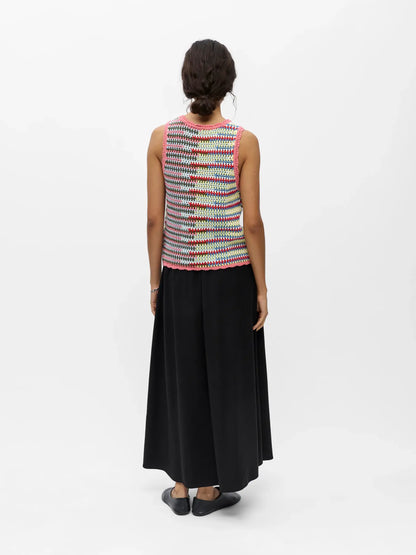 OBJMISS S/L RE KNIT TOP