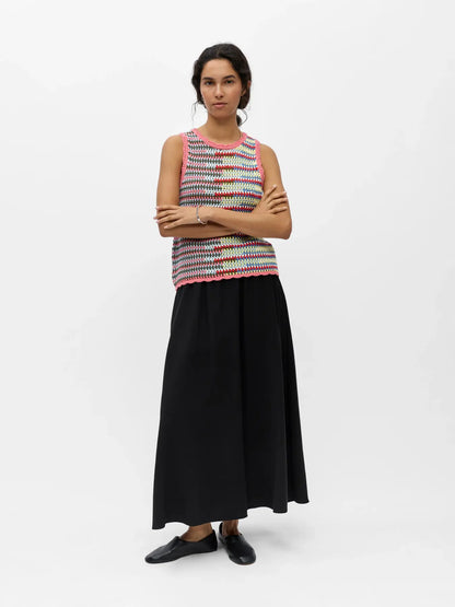 OBJMISS S/L RE KNIT TOP