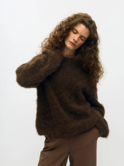 OBJHARRY L/S LO KNIT PULLOVER