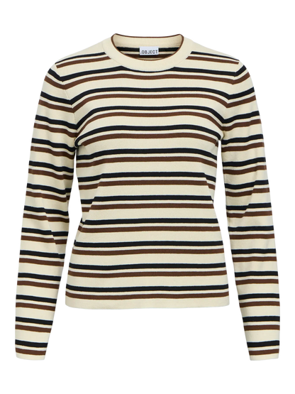 OBJESTER L/S RE KNIT PULLOVER