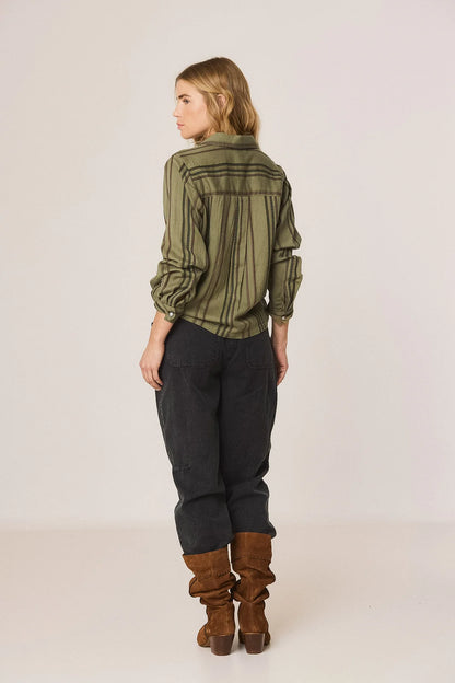 Striped overshirt