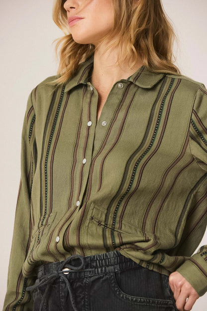 Striped overshirt