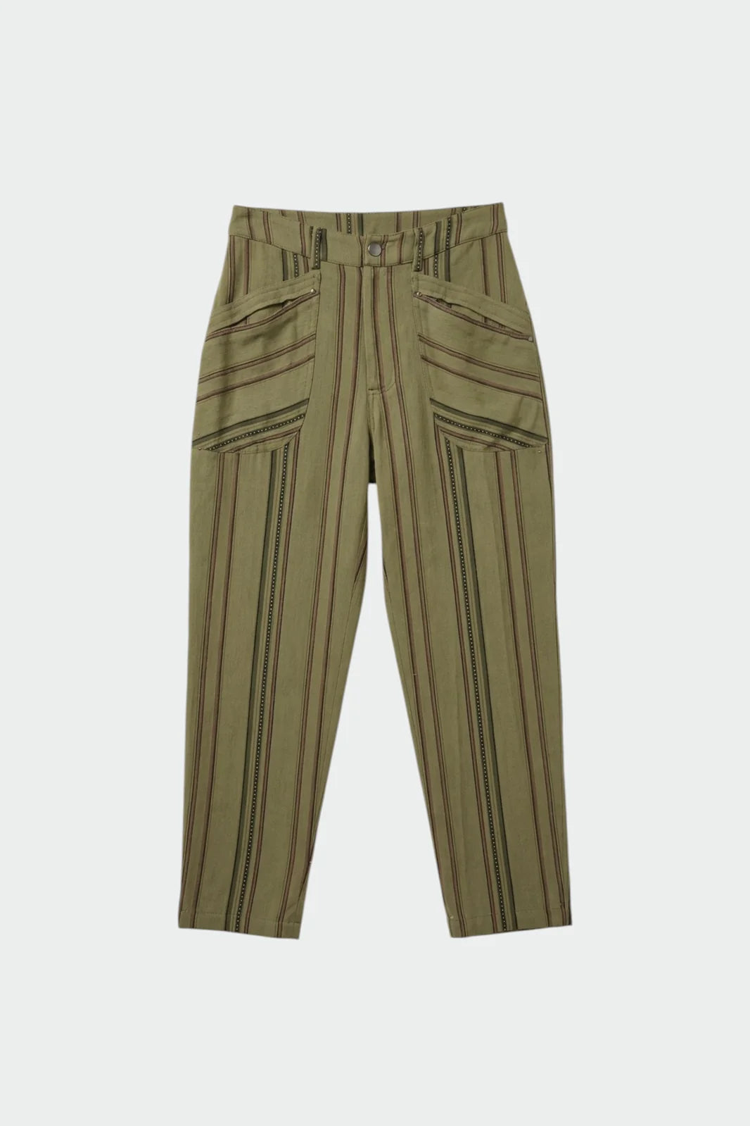 Striped carrot pants