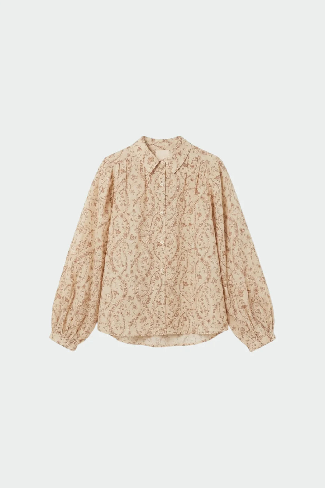 Vintage-print shirt petalo